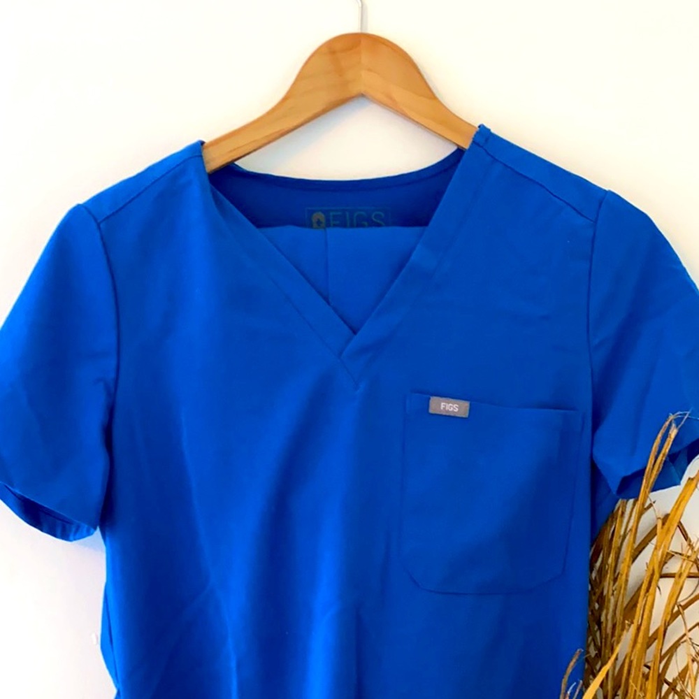 Figs Royal Blue Scub Set